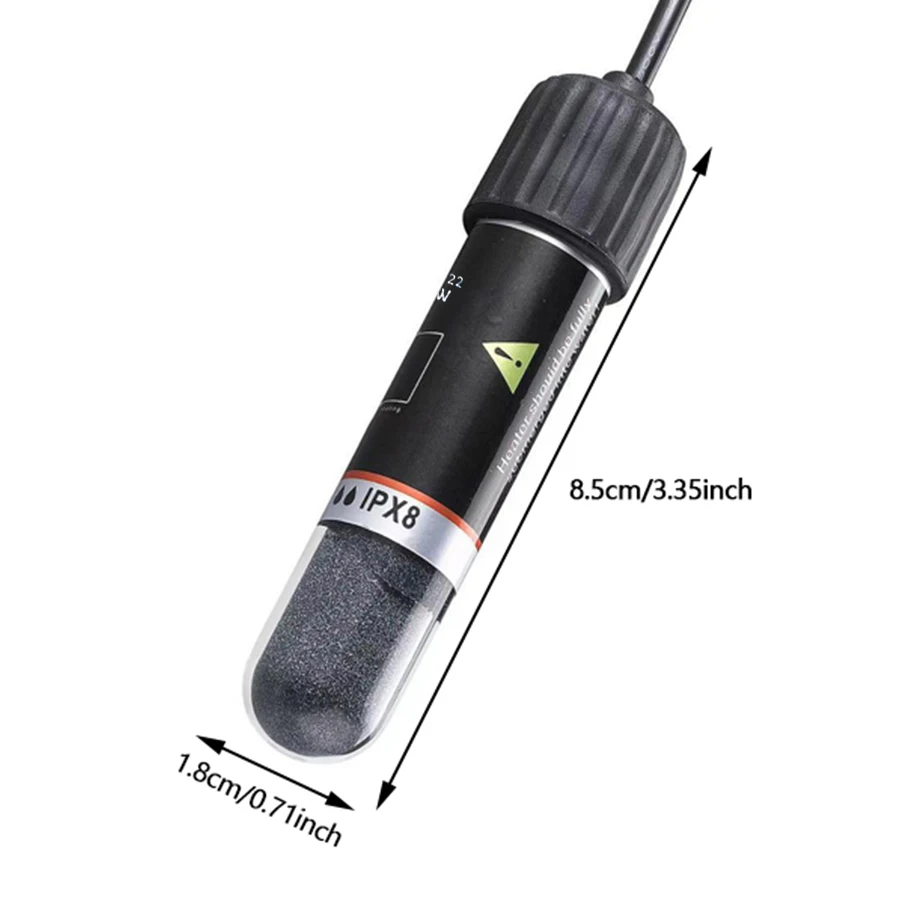 USB Mini Aquarium Heating Rod for Small Fish Tank 26°C Constant Temperature Aquarium Heater Submersible Thermostat Heater 10W