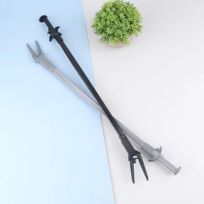 1pc Plastic Water Plant Planting Clip Feeding Super Long Grass Tweezers Plants Aquarium Fish Tank Cleaning Tool