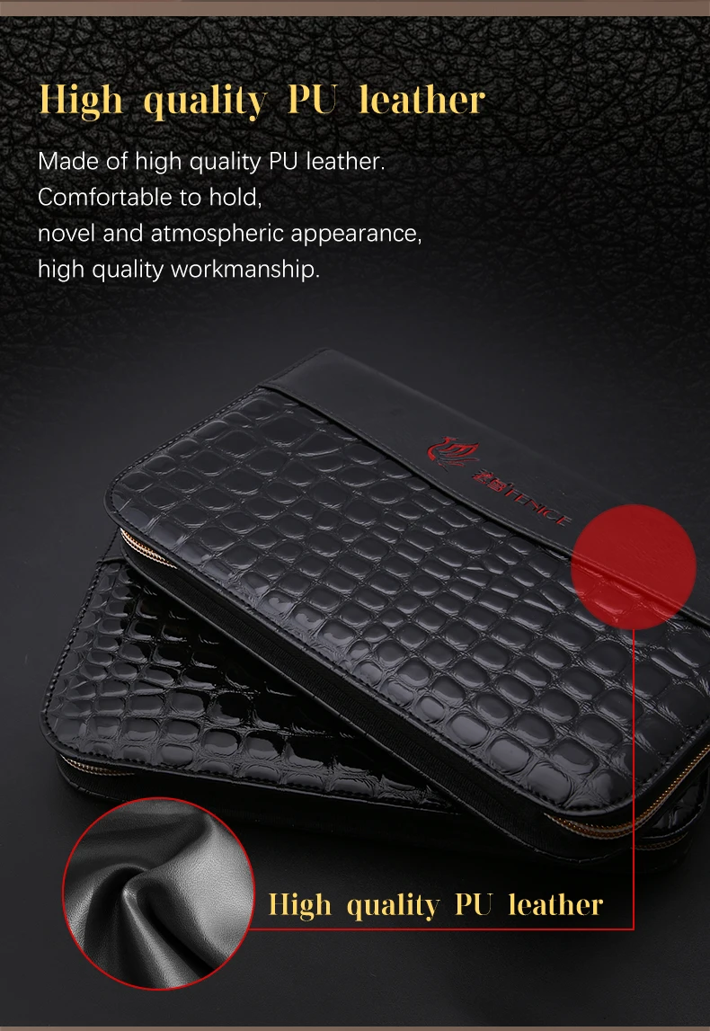 Fenice Fashionable 2/5/6/10 Pet Grooming and Hairdressing Scissors Universal Bag Portable and Durable Tool Leather Storage