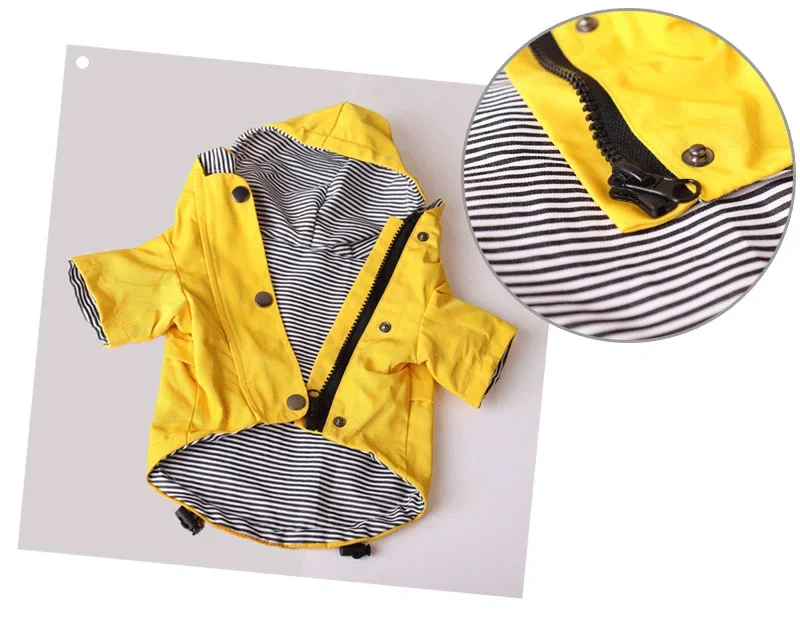 Fashion French Bulldog Pet Rain Coat for Small Medium Dogs Waterproof Puppy Dog Clothes Pug Corgi Pitbull Mascotas Raincoat