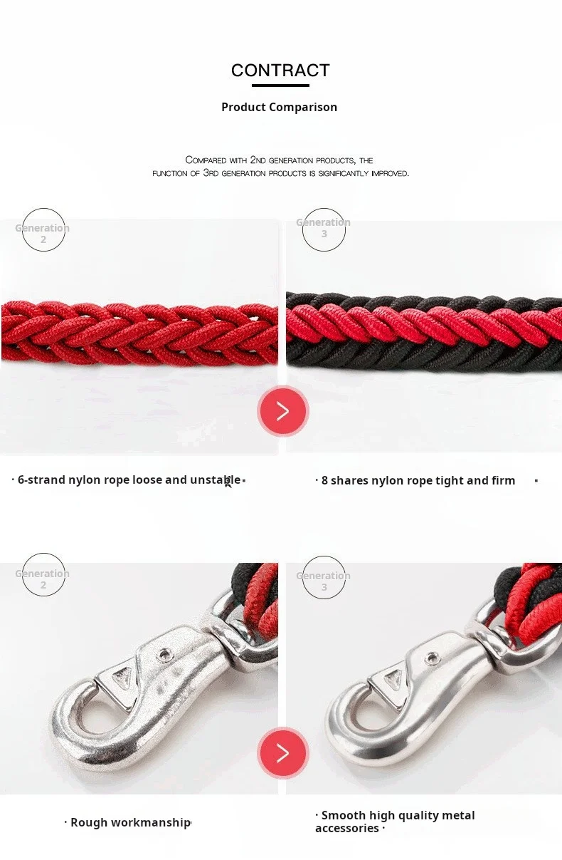 Comfort-Strong 5-Foot Braided Dog Leash: Ideal for Effective Training & Enjoyable Walks. Durability Meets Comfort