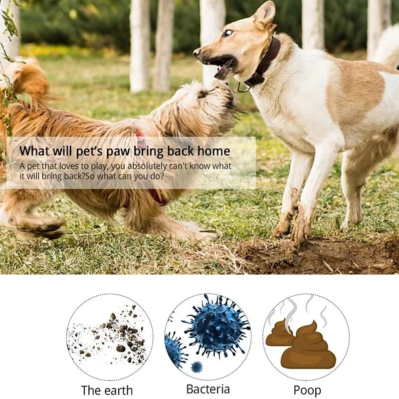 Pet Foot Washing Cup Dog Bath Pet Beauty Cleaning Wipe Free Automatic Foot Portable Cat Dirty Paw Cleaning Wash Brush Cup