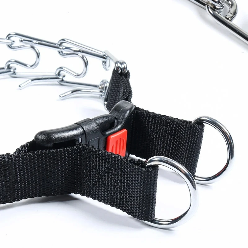 Dog Stimulating Chain Training Collar Stainless Steel Barbed Neck Collar Pet P Chain Medium Large Dog DropShipping Control Dog