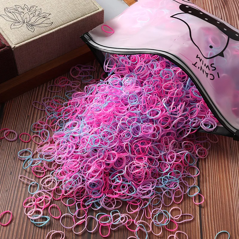 300PcsColourful Cat Dog Rubber Band Elastic Hair Bands Headband Children Pet Grooming Hair Accessory Girls Headwear