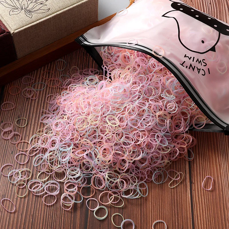 300PcsColourful Cat Dog Rubber Band Elastic Hair Bands Headband Children Pet Grooming Hair Accessory Girls Headwear
