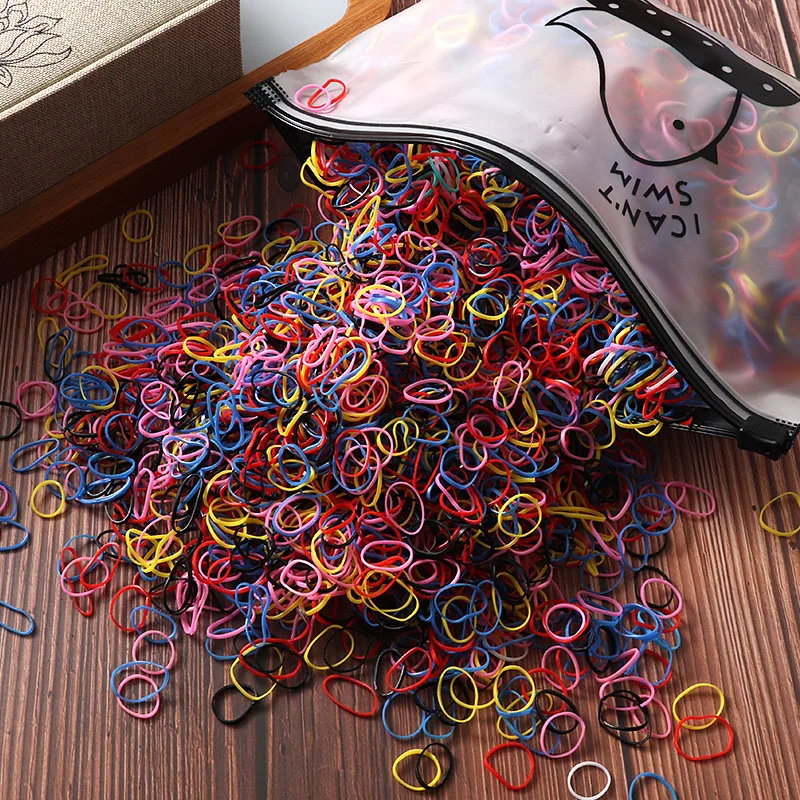 300PcsColourful Cat Dog Rubber Band Elastic Hair Bands Headband Children Pet Grooming Hair Accessory Girls Headwear