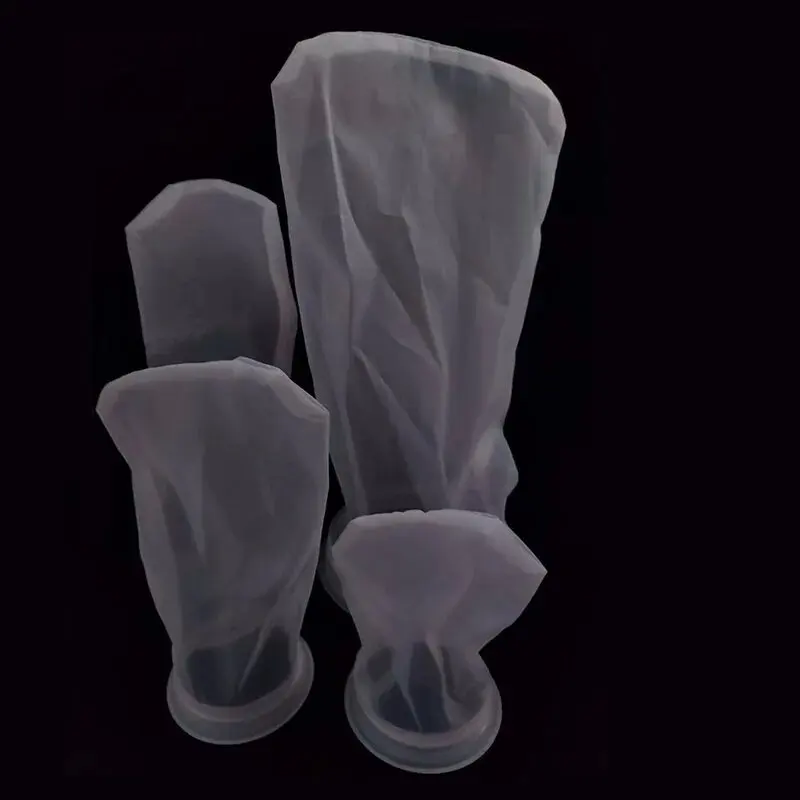 5pcs Super Fine Aquarium Filter Bag with Frame Washable Reusable Mesh Foam Carpet Sock Bag for Fish Marine Filtration System
