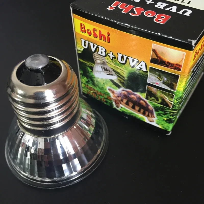 Reptile Heat Lamp UVA+UVB Full Spectrum 25/50/75w Reptile Lizard Snake Turtle Pet Sunbathing Uv Bulb Suitable For E27 Lamp Base