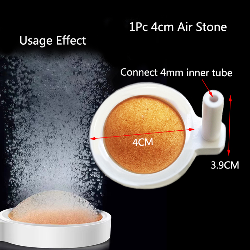 1Pcs 35/50/80mm Fish Tank Aquarium Air Stone Oxygen Aerator Increasing Air Bubble Pond Pump Hydroponic Oxygen Accessories Great