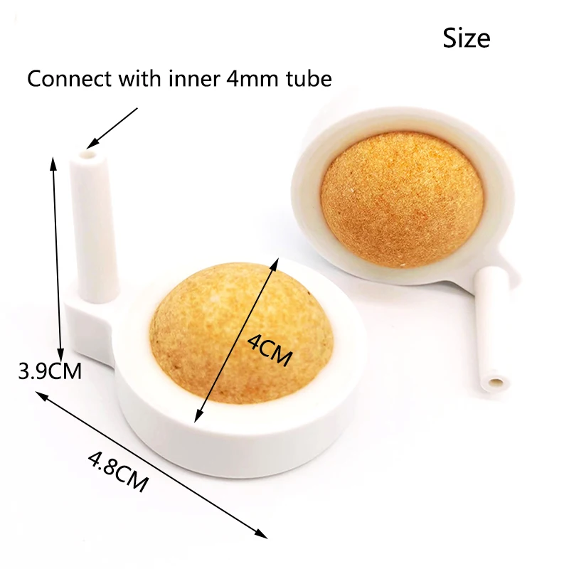 1Pcs 35/50/80mm Fish Tank Aquarium Air Stone Oxygen Aerator Increasing Air Bubble Pond Pump Hydroponic Oxygen Accessories Great