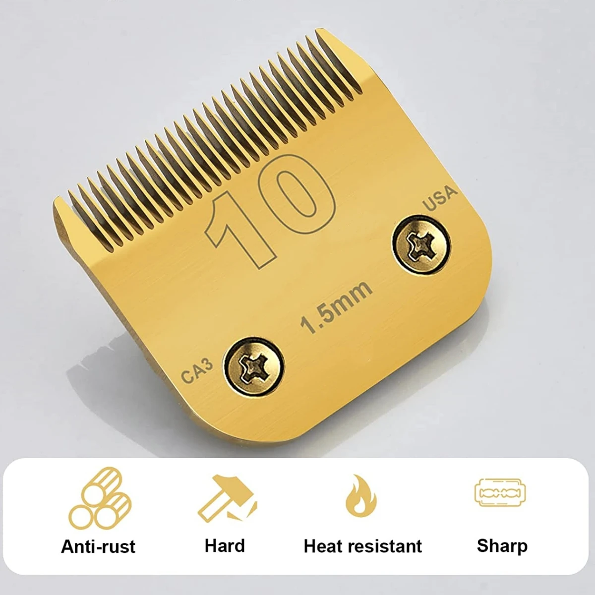 4F/5F/7F/10/15 Detachable Pet Electric Shear Stainless Steel Blade, Compatible with Andis, Oster A5, Wahl KM Series
