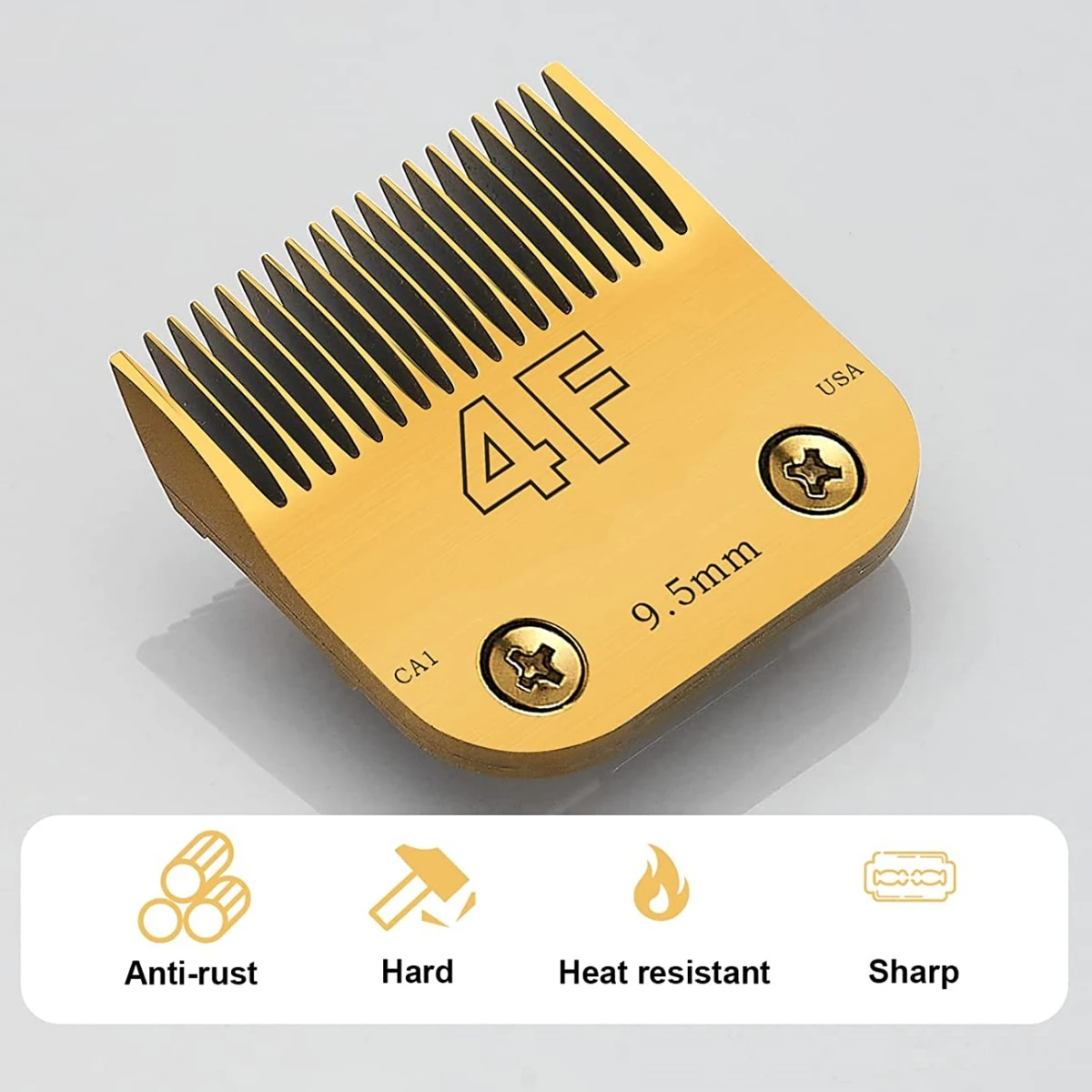 4F/5F/7F/10/15 Detachable Pet Electric Shear Stainless Steel Blade, Compatible with Andis, Oster A5, Wahl KM Series
