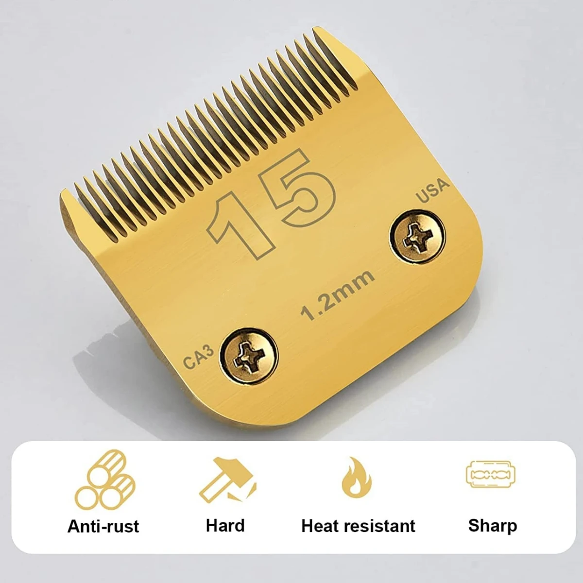 4F/5F/7F/10/15 Detachable Pet Electric Shear Stainless Steel Blade, Compatible with Andis, Oster A5, Wahl KM Series