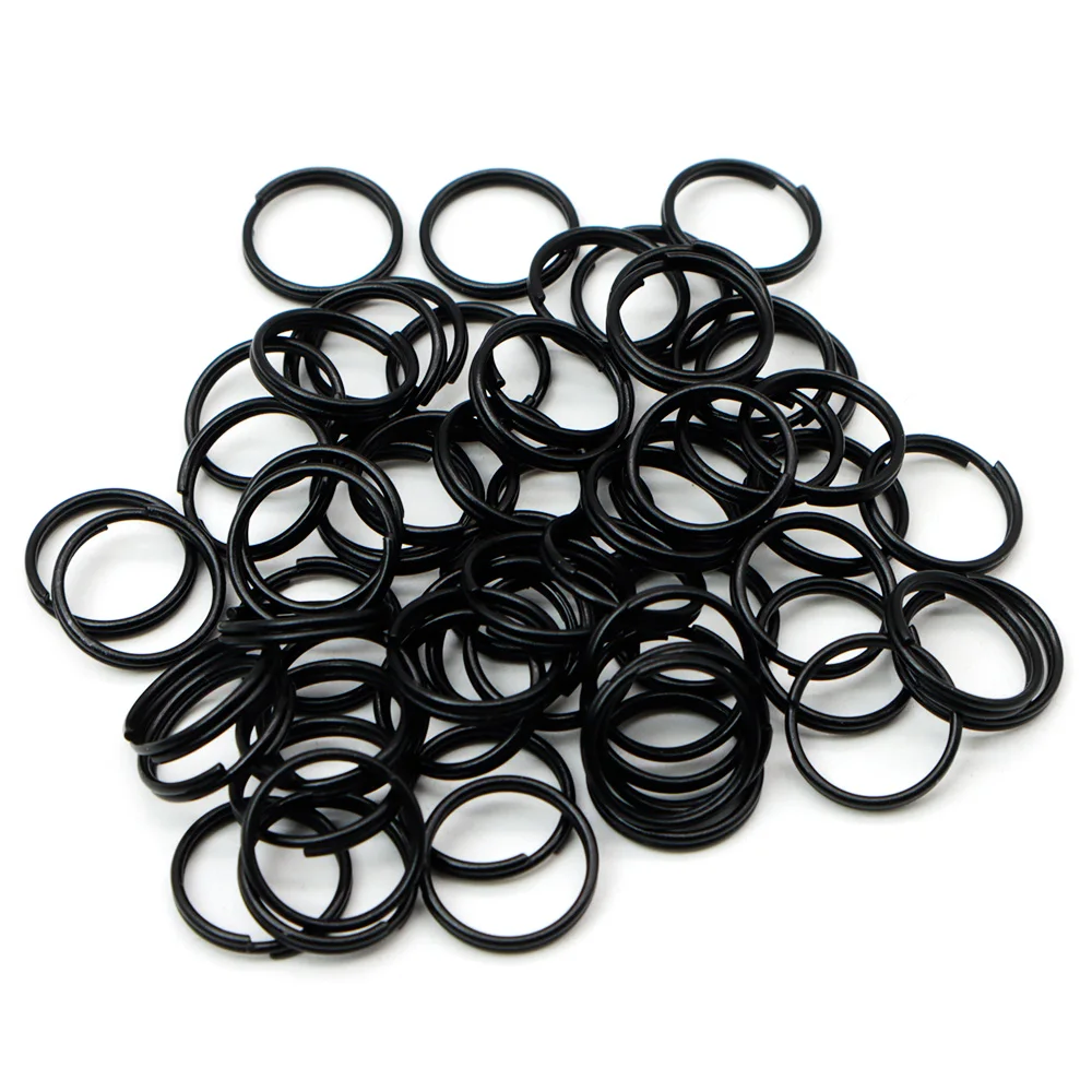 100Pcs Hot Sells Pet ID Tag 10MM 15MM Stainless Steel Keyring Colorful Metal Charm Pendant Supplies Accessories