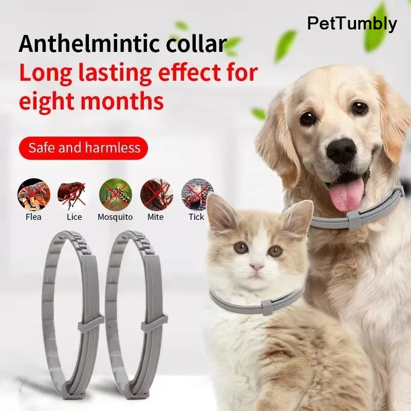 New Releases Dog Collar,Cat Anti-flea and Tick Collars, Pet 8Months Protection, Can Be Automatically Adjusted, Dogs Accessories