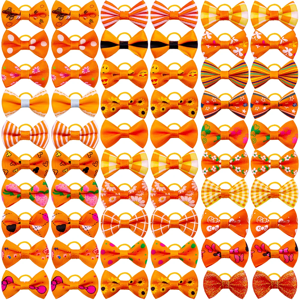 30PCS Pet Dog Cat Puppy Grooming Bows Pet Hair Accessories Decorate Hair for Small Dog Hair Rubber Band Dog Supplier