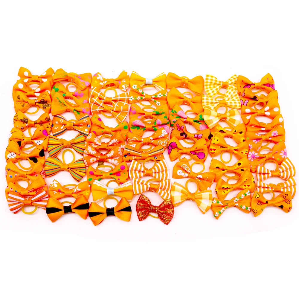 30PCS Pet Dog Cat Puppy Grooming Bows Pet Hair Accessories Decorate Hair for Small Dog Hair Rubber Band Dog Supplier
