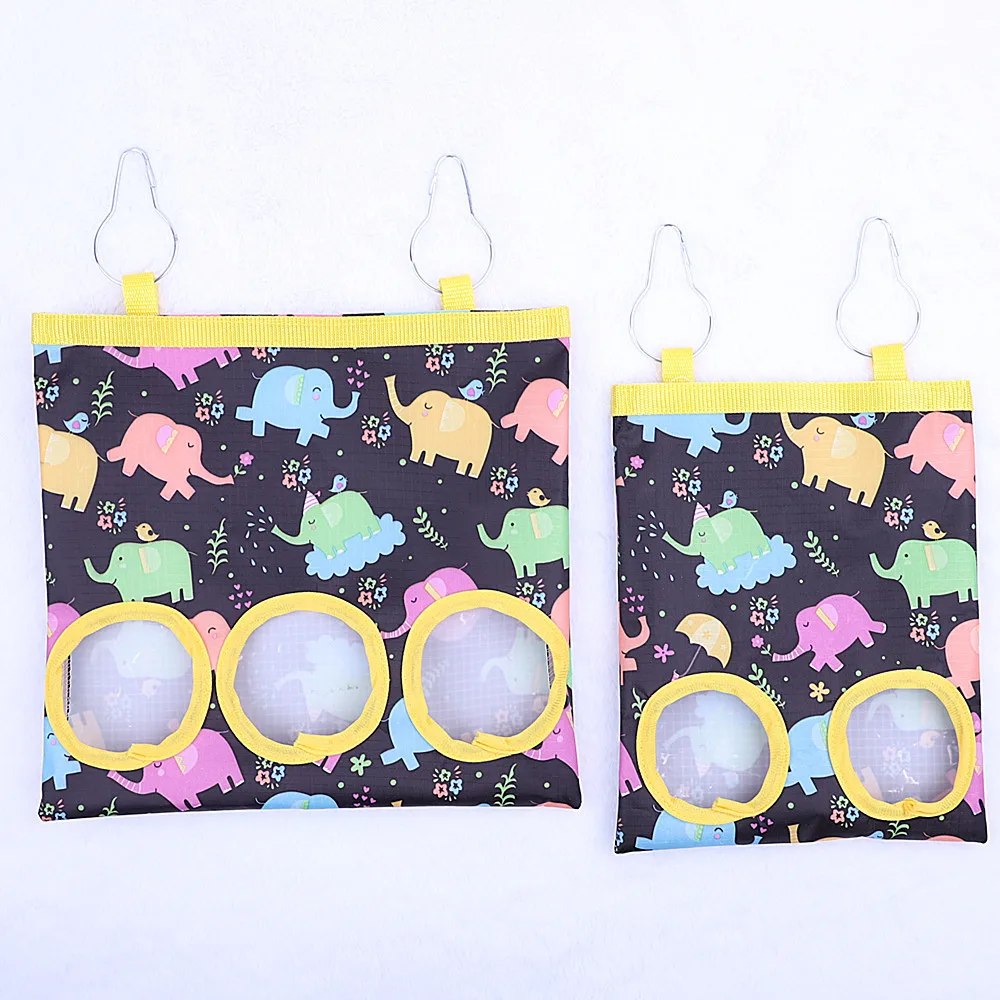 Rabbit Hay Bag 2/3 Holes Hanging Dry Grass Feeder for Guinea Pig Bunny Chinchillas Rats Small Animal Food Storage Bag