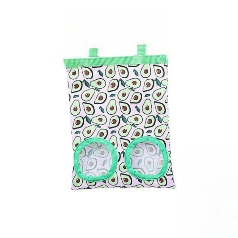 Rabbit Hay Bag 2/3 Holes Hanging Dry Grass Feeder for Guinea Pig Bunny Chinchillas Rats Small Animal Food Storage Bag