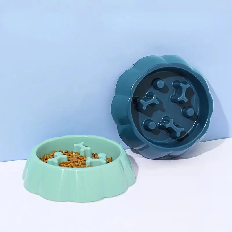 Square Pet Slow Feeding Cat Bowl Anti-choking Dog Puzzle Food Bowl Water Basin Anti-Overturning Cat Feeding Drinking Container