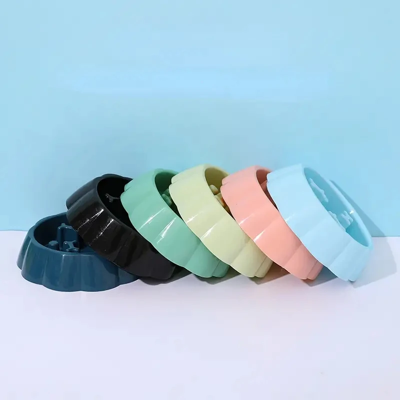 Square Pet Slow Feeding Cat Bowl Anti-choking Dog Puzzle Food Bowl Water Basin Anti-Overturning Cat Feeding Drinking Container