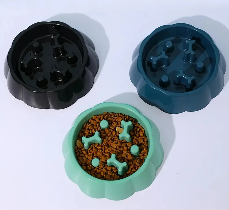 Square Pet Slow Feeding Cat Bowl Anti-choking Dog Puzzle Food Bowl Water Basin Anti-Overturning Cat Feeding Drinking Container