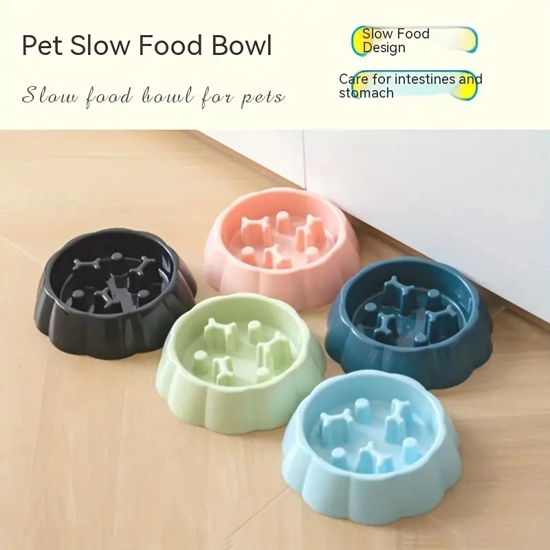 Square Pet Slow Feeding Cat Bowl Anti-choking Dog Puzzle Food Bowl Water Basin Anti-Overturning Cat Feeding Drinking Container