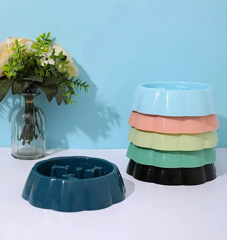 Square Pet Slow Feeding Cat Bowl Anti-choking Dog Puzzle Food Bowl Water Basin Anti-Overturning Cat Feeding Drinking Container