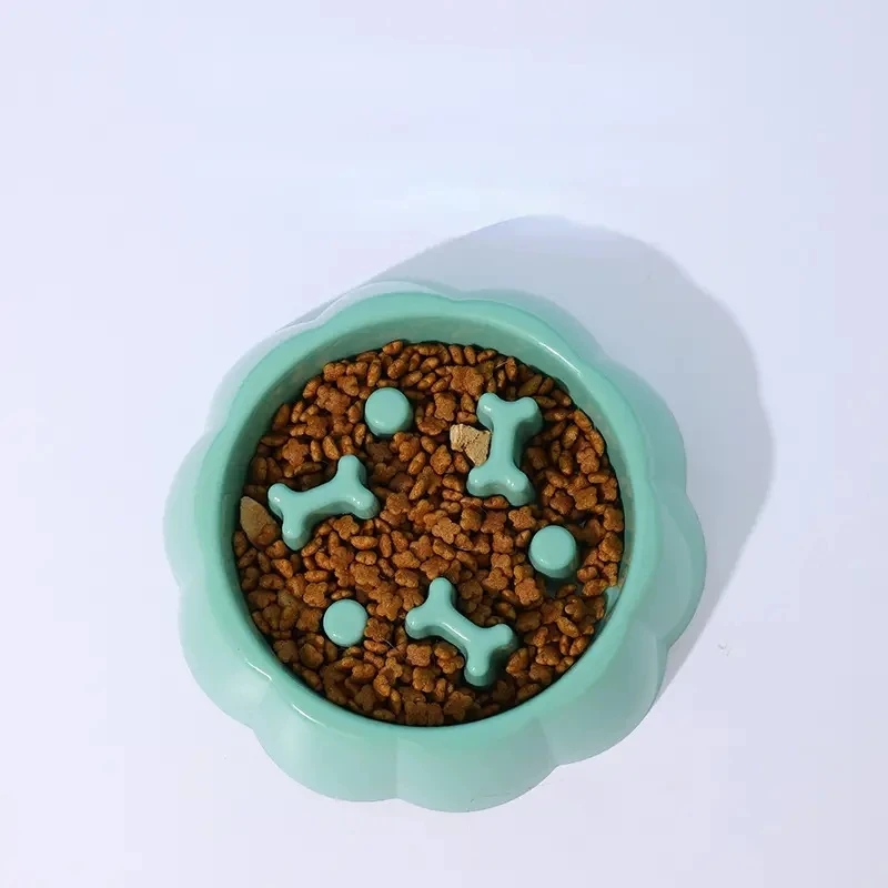 Square Pet Slow Feeding Cat Bowl Anti-choking Dog Puzzle Food Bowl Water Basin Anti-Overturning Cat Feeding Drinking Container