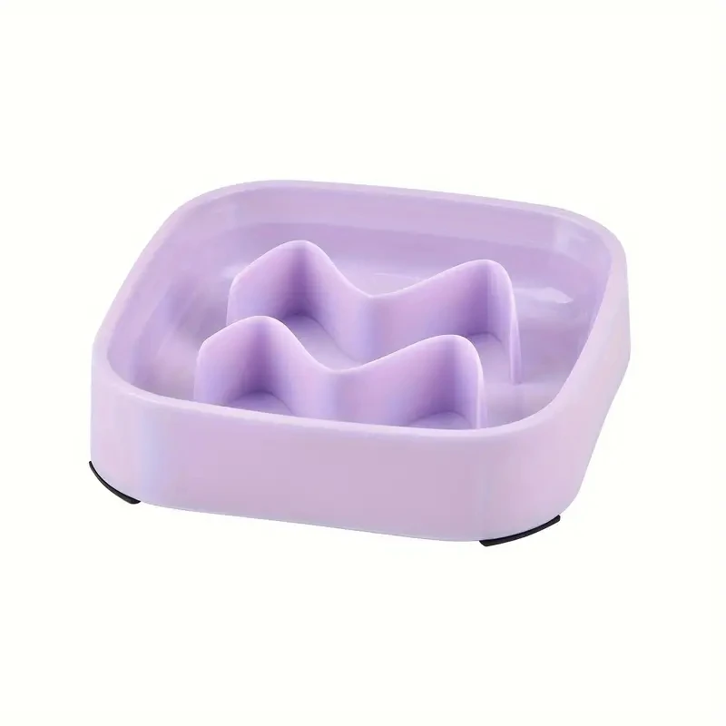 Square Pet Slow Feeding Cat Bowl Anti-choking Dog Puzzle Food Bowl Water Basin Anti-Overturning Cat Feeding Drinking Container
