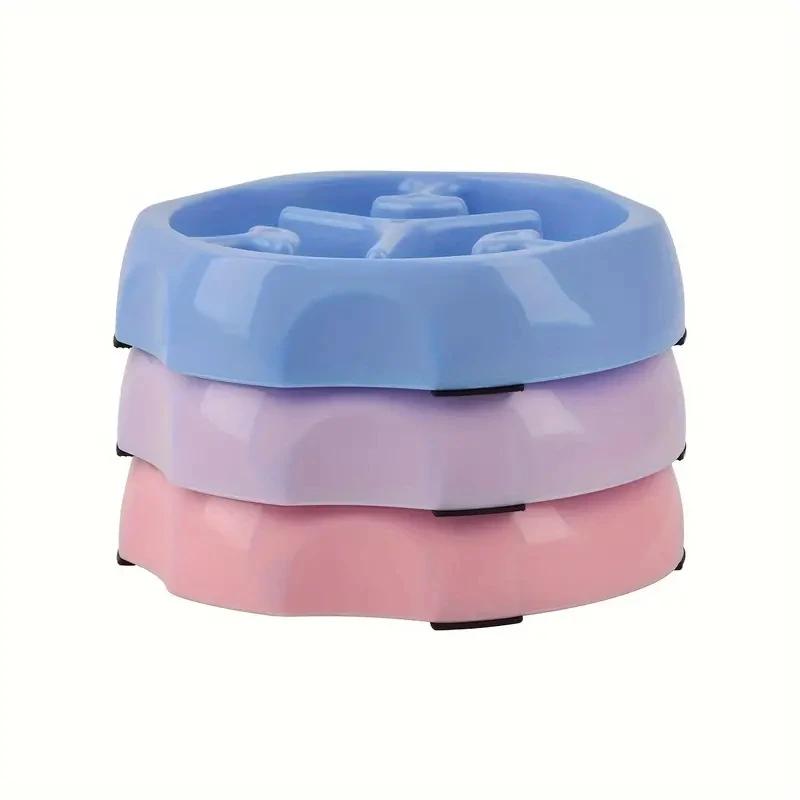Square Pet Slow Feeding Cat Bowl Anti-choking Dog Puzzle Food Bowl Water Basin Anti-Overturning Cat Feeding Drinking Container