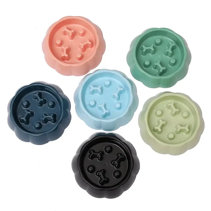Square Pet Slow Feeding Cat Bowl Anti-choking Dog Puzzle Food Bowl Water Basin Anti-Overturning Cat Feeding Drinking Container