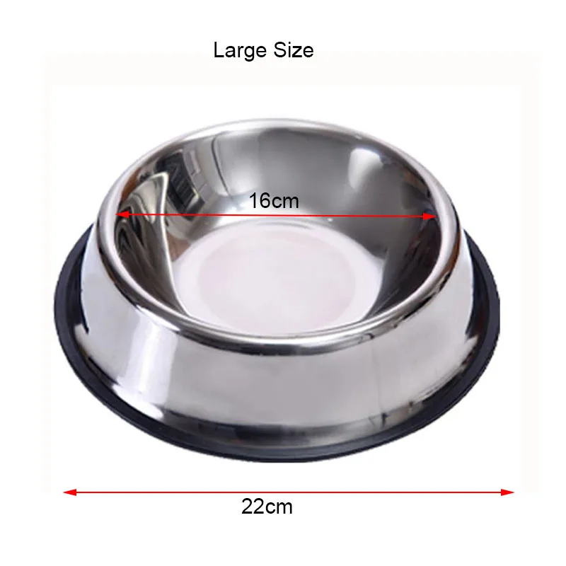 Stainless Steel Pet Dog Bowl Food Storage Container Dog Food Bowl Water Bottle Pet Bowl Feeder Dish for Small Large Dogs Cats