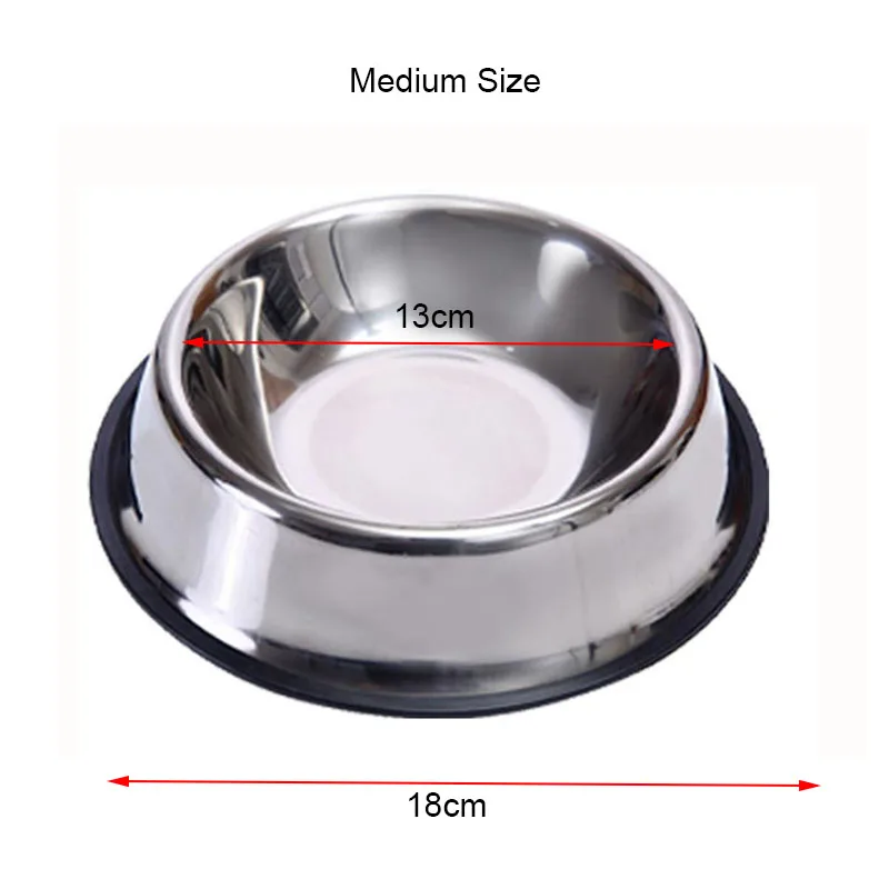 Stainless Steel Pet Dog Bowl Food Storage Container Dog Food Bowl Water Bottle Pet Bowl Feeder Dish for Small Large Dogs Cats