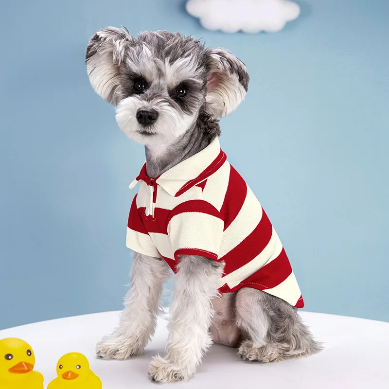 Pet Dog Polo Shirt Dog Clothes Summer Casual Clothing for Small Large Dogs Cats T-Shirt Chihuahua Pug Costumes Yorkshire Shirts