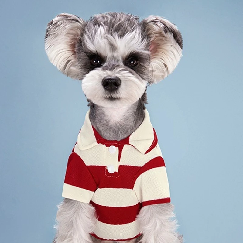 Pet Dog Polo Shirt Dog Clothes Summer Casual Clothing for Small Large Dogs Cats T-Shirt Chihuahua Pug Costumes Yorkshire Shirts