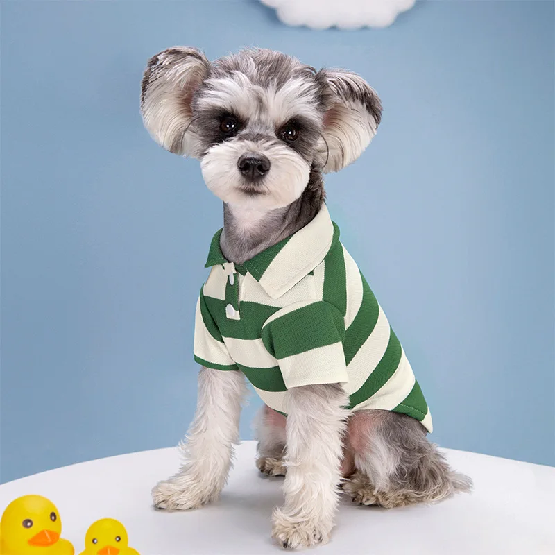 Pet Dog Polo Shirt Dog Clothes Summer Casual Clothing for Small Large Dogs Cats T-Shirt Chihuahua Pug Costumes Yorkshire Shirts