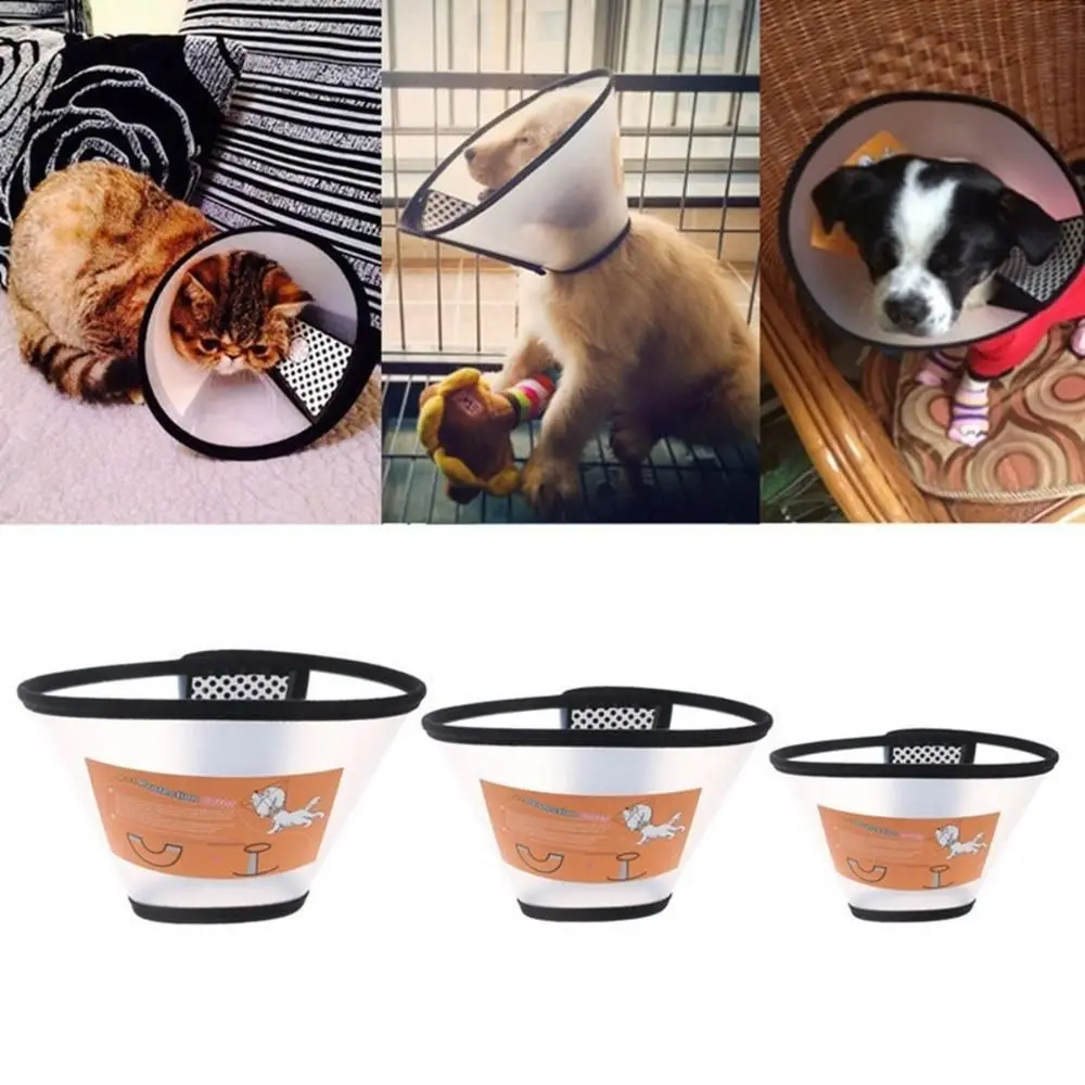 Pet Protective Collar Dog Neck Cone Recovery Cone Collar for Anti-Bite Lick Surgery Wound Healing Cat Dogs Circle