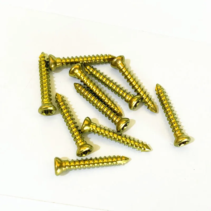 3.5mm Self-tapping Titanium Cortical Screws Pet Veterinary Orthopedics Implants Veterinaria Accessories Surgical Instruments
