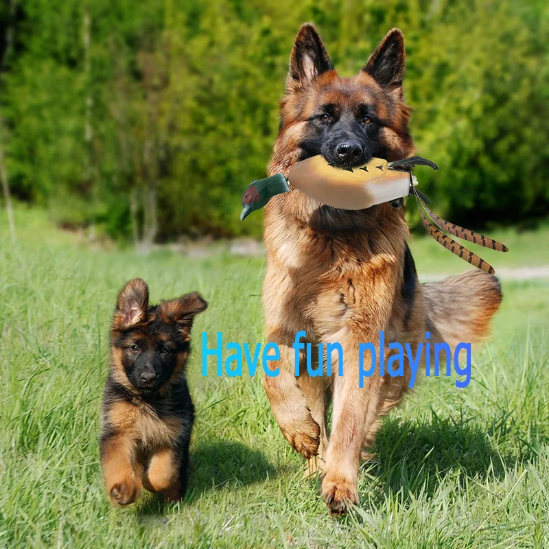 Pet Dog Training Fake Duck The Bird Dummy Teaches Mallard Waterfowl Game Retrieval Duck Bite Chewing Toys Perfect Size For All