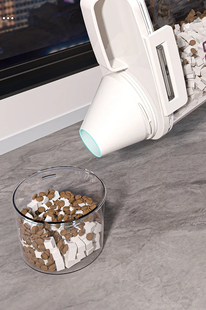 Pet Dog Snack Storage Box Sealed Cat Food Storage Bucket Vacuum Preservation Tank for Pet Food Moisture-proof and Dehumidifying