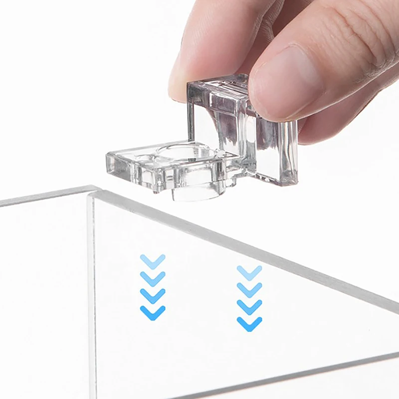 4pcs 6mm/8mm/10mm/12mm/15mm Fish Tank Acrylic Clips Aquarium Lid Cover Support Holder Bracket Clamp Stand Aquarium Supply