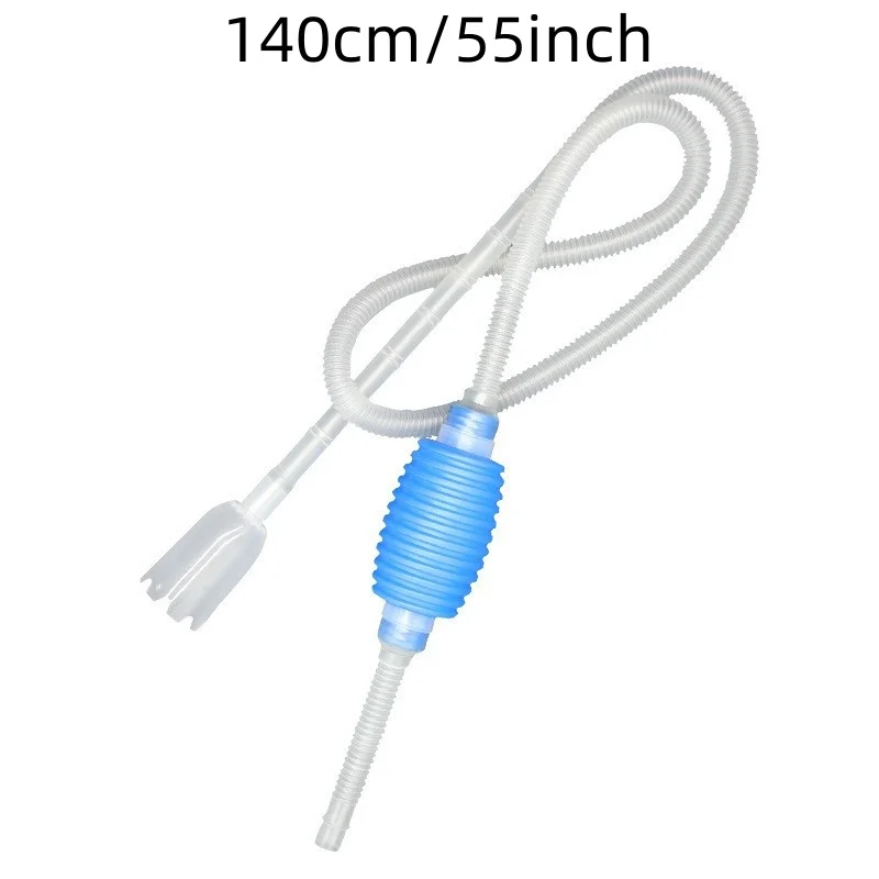 Aquarium Siphon Fish Tank Syphon Vacuum Cleaner Pump Semi-automatic Water Change Changer Gravel Water Filter Aquarium Tools 1.4m