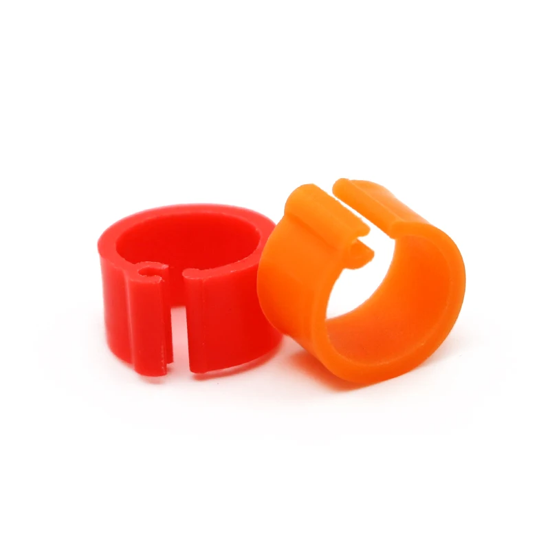 100Pcs Birds Pigeon Foot Rings Small Poultry Foot Ring 10 Colors Plastic Dove Clip Quail Pigeon Foot Ring Pet Bird Supplies
