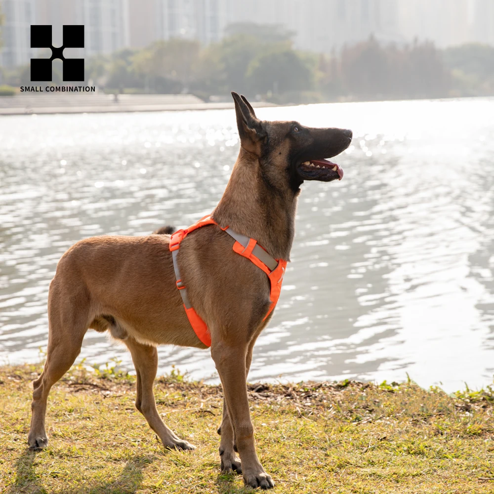 Pet Harness No Pull Nylon Reflective Dog Pocket Harness Adjustable Comfortable Control Training Walking Puppy Dog Accessories