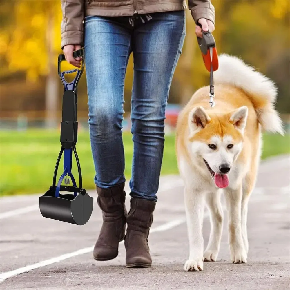 28cm/45cm Pet Poop Picker Pet Dog Long Handle Pet Pooper Scooper Dogs Cats Poop Scoop Up Clean Waste Cleaning Tools Pet Supplies
