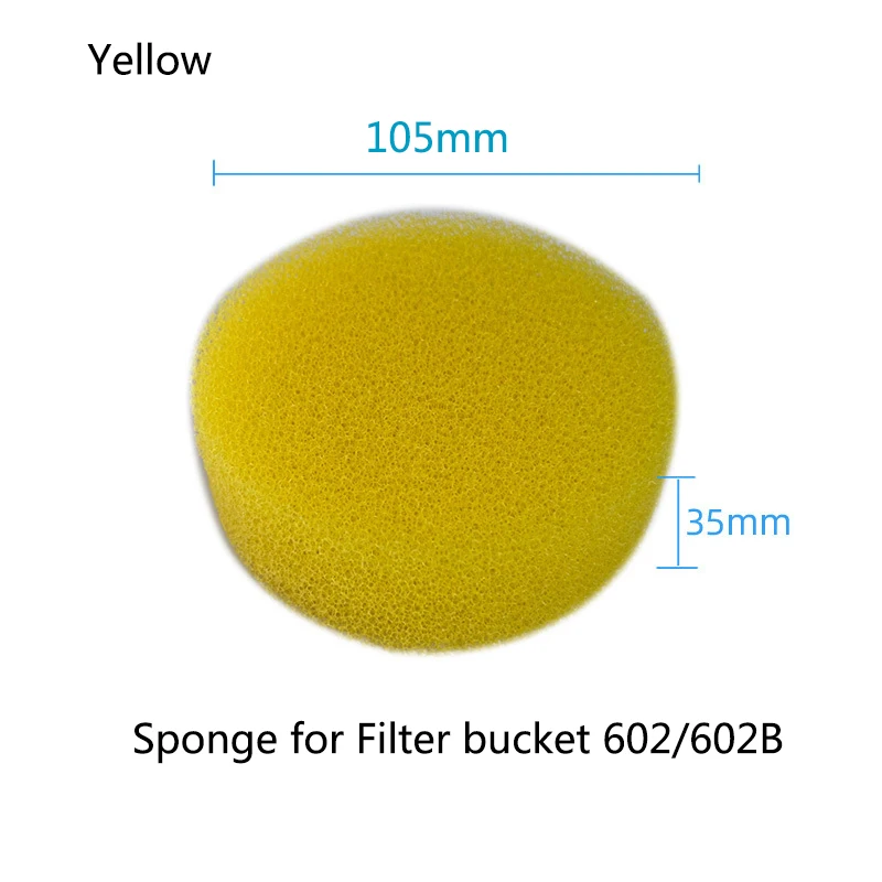 Biochemical Aquarium Cotton Sponge For Filter Bucket 602/603 Fish Tank Filtration Foam Blue Spongs Aquarium Accessories 3Pcs