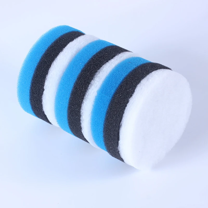 Biochemical Aquarium Cotton Sponge For Filter Bucket 602/603 Fish Tank Filtration Foam Blue Spongs Aquarium Accessories 3Pcs