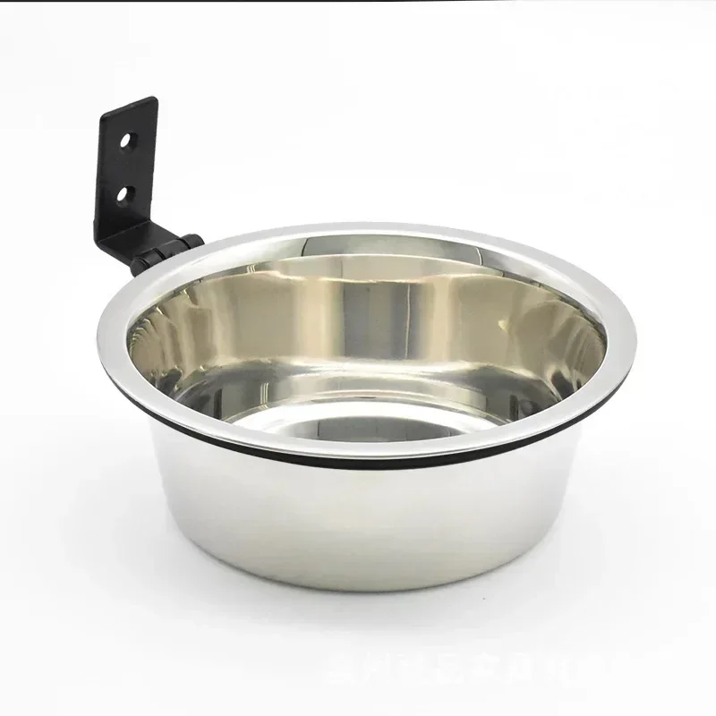 Pet Food Bowl Wall Mounted Dog Bowl Elevated Pet Feeding Bowls Container Stainless Steel Pet Cat Water Feeder Bowls Dog Supplies