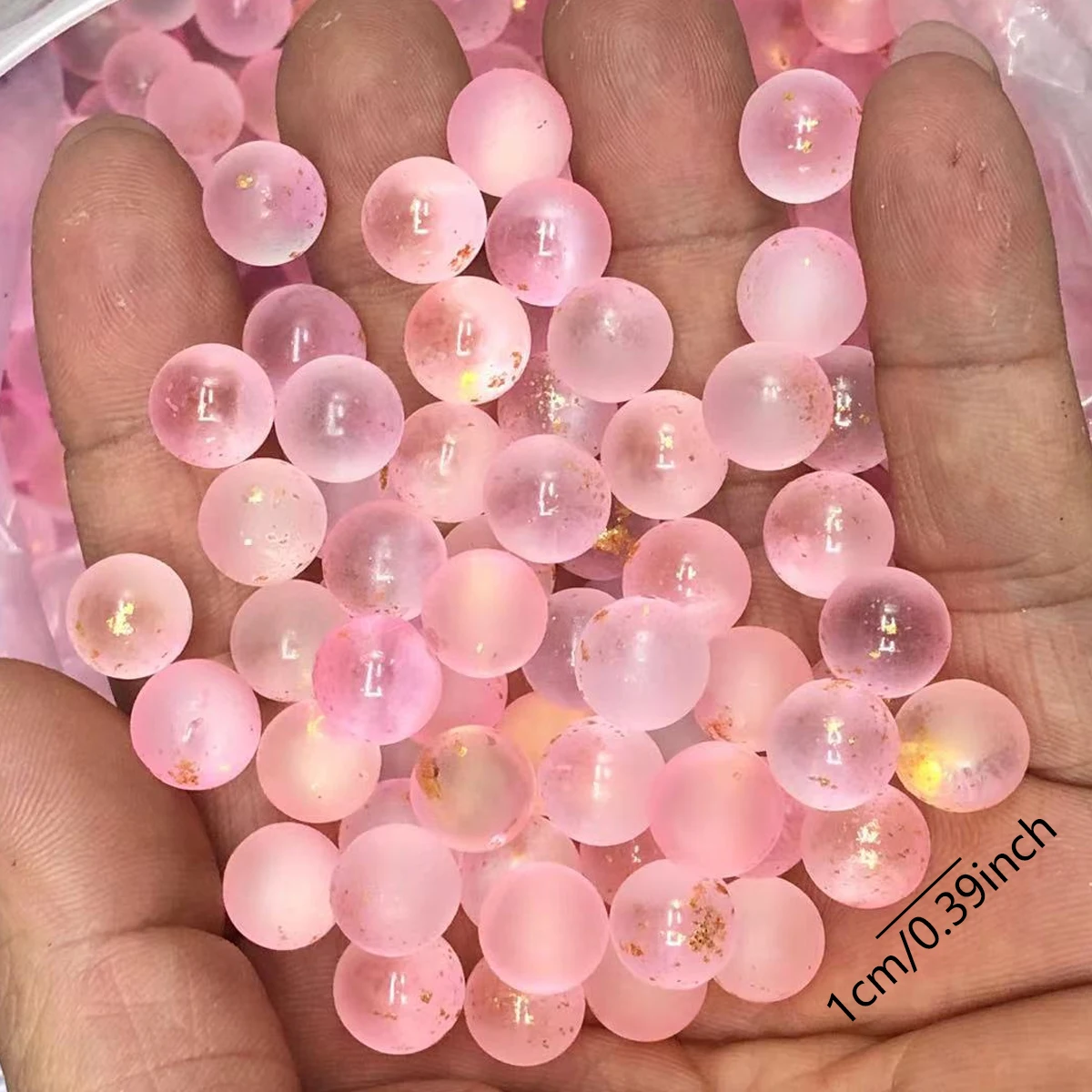 Fish Tank Frosted Glass Beads, Small Fish Tank Landscaping Supplies, Micro Landscape Ecological Tank Decorations and Ornaments